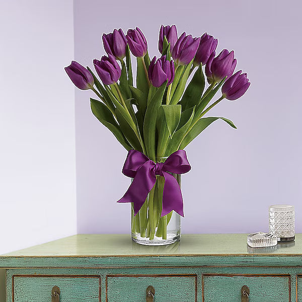 Passionate Purple Tulips